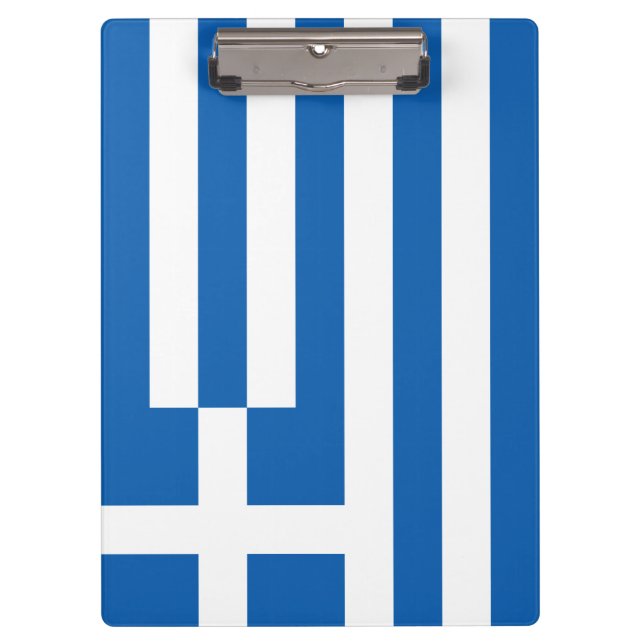 Greek Flag (Greece) Clipboard (Front)