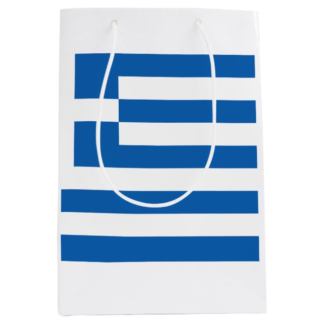 Greek Flag (Greece) Medium Gift Bag (Front)