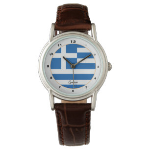 Greek Flag & Greece trendy fashion /design watch