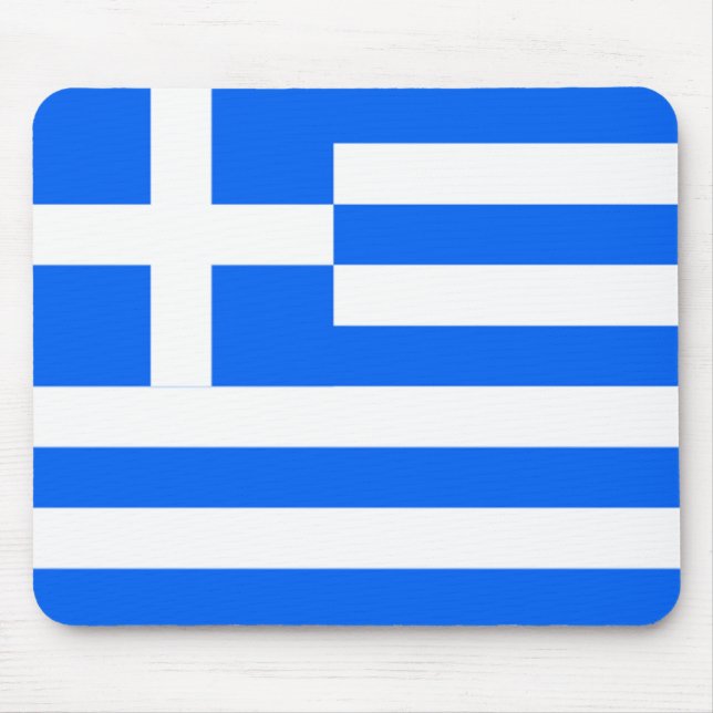 Greek flag mousepad (Front)
