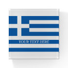 Greek flag of Greece custom paperweight gift idea