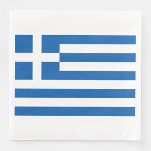 Greek Flag Paper Napkin