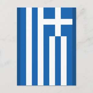 Greek Flag Postcard