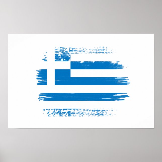 Greek flag poster (Front)