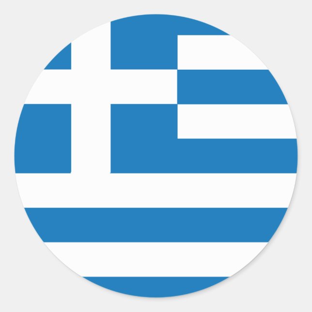 Greek Flag Sticker (Front)