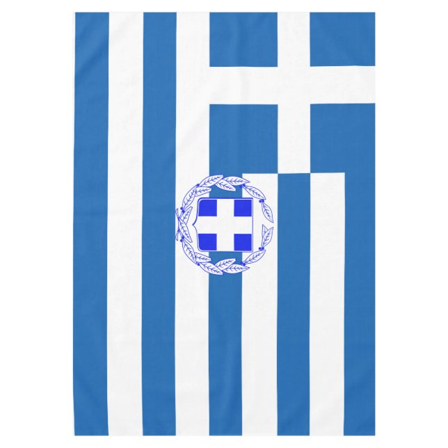 Greek flag tablecloth (Front)