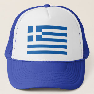 Greek flag trucker hat   Cap with Greece colours