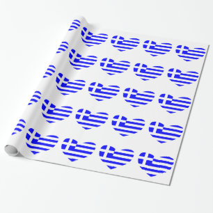 Greek Flag Wrapping Paper