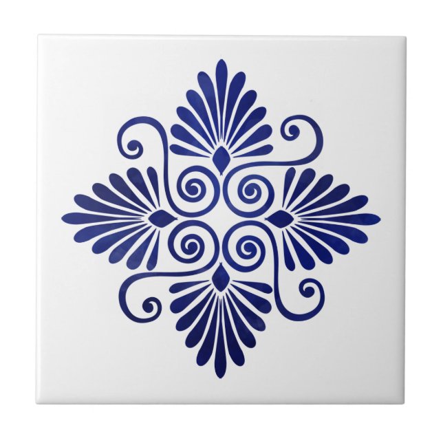 Greek Flourish Ornament  Tile (Front)