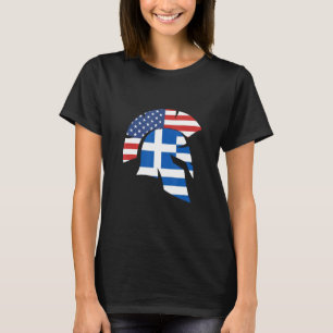 Greek For Men Women Acropolis Sparta Greece Santo T-Shirt