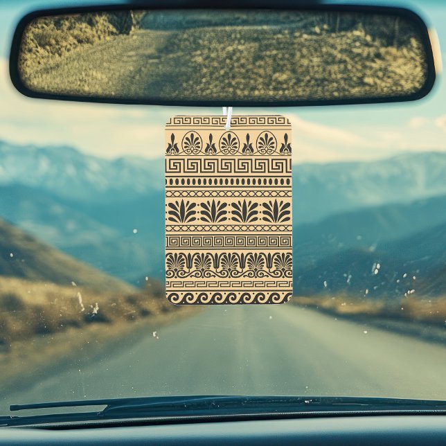 Greek Fret, Mediterranean Pattern, Brown Air Freshener (Creator Uploaded)