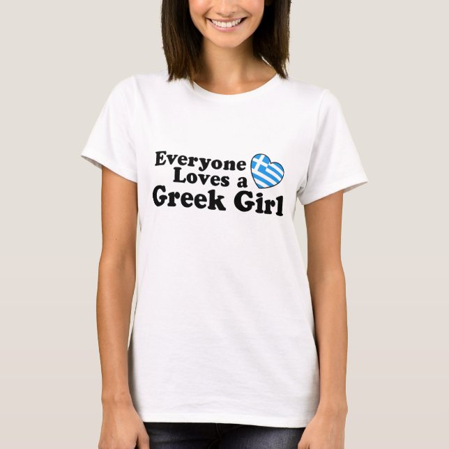 Greek Girl T-Shirt (Front)