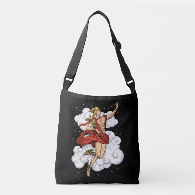 Greek God Hermes Crossbody Bag (Front)