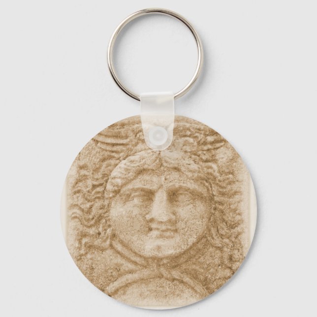 Greek God Hermes PICTURE  ancient image of Hermes Keychain (Front)