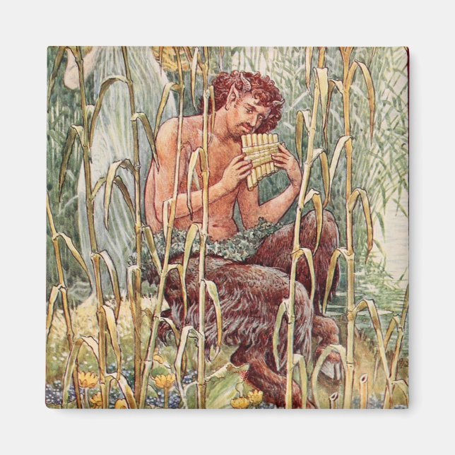 Greek God Pan vintage Magnet (Front)