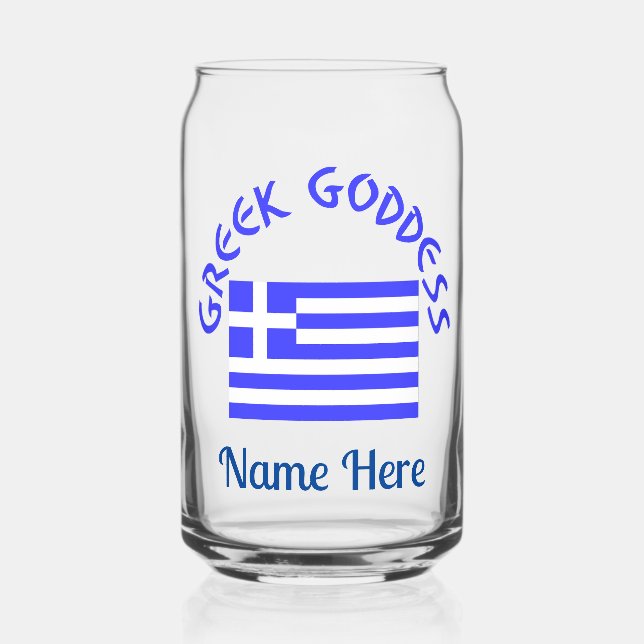 Greek Goddess and Flag of Greece Personalized  (Recto)