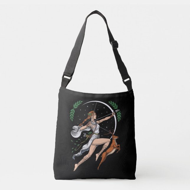 Greek Goddess Artemis Crossbody Bag (Front)