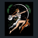 Greek Goddess Artemis Poster<br><div class="desc">Greek Goddess Artemis design for anyone who loves Greek mythology.</div>