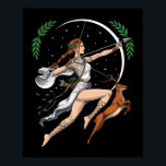 Greek Goddess Artemis Poster<br><div class="desc">Greek Goddess Artemis design for anyone who loves Greek mythology.</div>