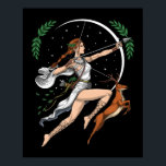 Greek Goddess Artemis Poster<br><div class="desc">Greek Goddess Artemis design for anyone who loves Greek mythology.</div>