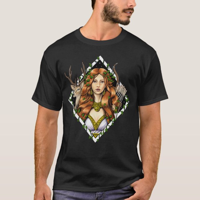 Greek Goddess Artemis T-Shirt (Front)
