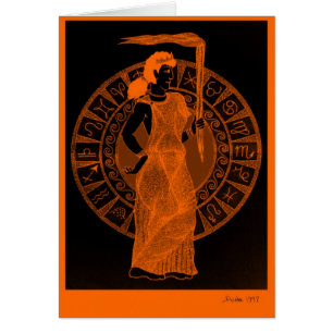 Greek Goddess in 'Black Figure Pottery' Style