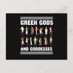 Greek Gods And Goddesses Greeks Postcard