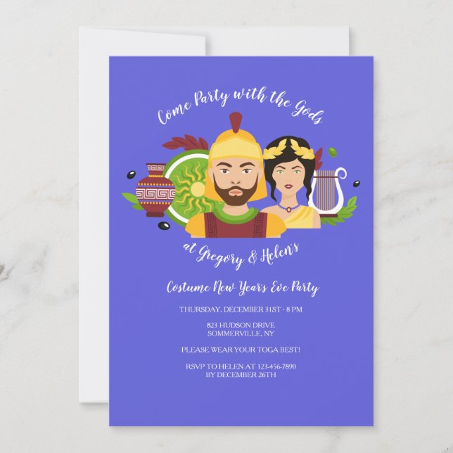 Greek Gods Invitation (Front)