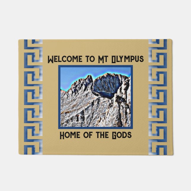 Greek Gods Tan  Doormat (Front)