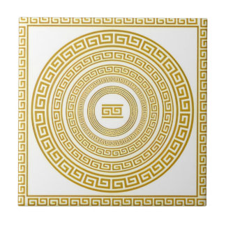 greek golden circle tiles