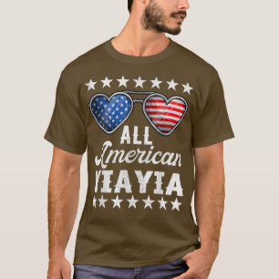 Greek Grandma Fourth Of July Shirt Women All Ameri