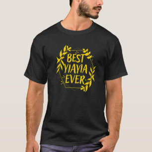 Greek Grandma Greece Granny Best Yiayia Ever T-Shirt