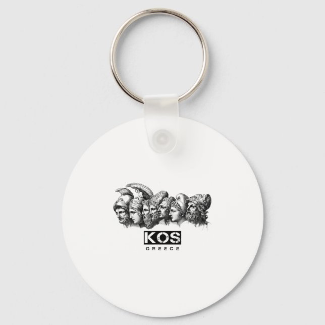 Greek Greece Beach Holiday Vacation Kos  Keychain (Front)