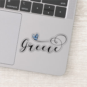 Greek, Greece Heart Flag