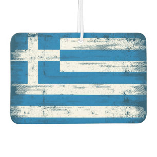 Greek grunge Flag Air Freshener
