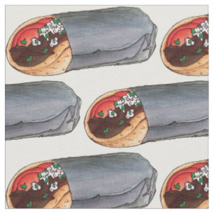 Greek Gyro Pita Meat Sandwich Mediterranean Food Fabric