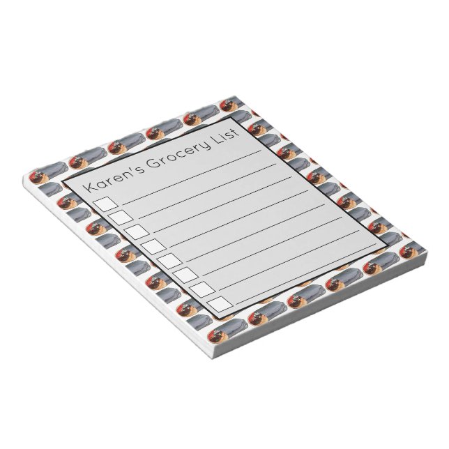 Greek Gyro Pita Meat Sandwich Mediterranean Food Notepad (Angled)