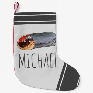 Greek Gyro Pita Meat Sandwich Mediterranean Food Small Christmas Stocking