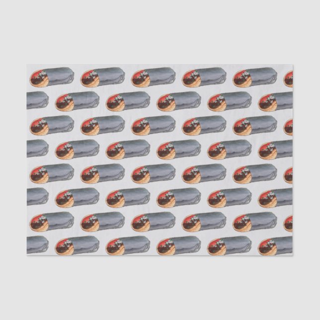 Greek Gyro Pita Meat Sandwich Mediterranean Food Tissue Paper (Front)
