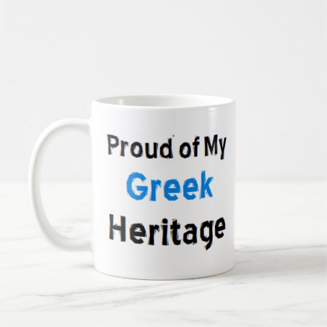 greek heritage coffee mug (Left)