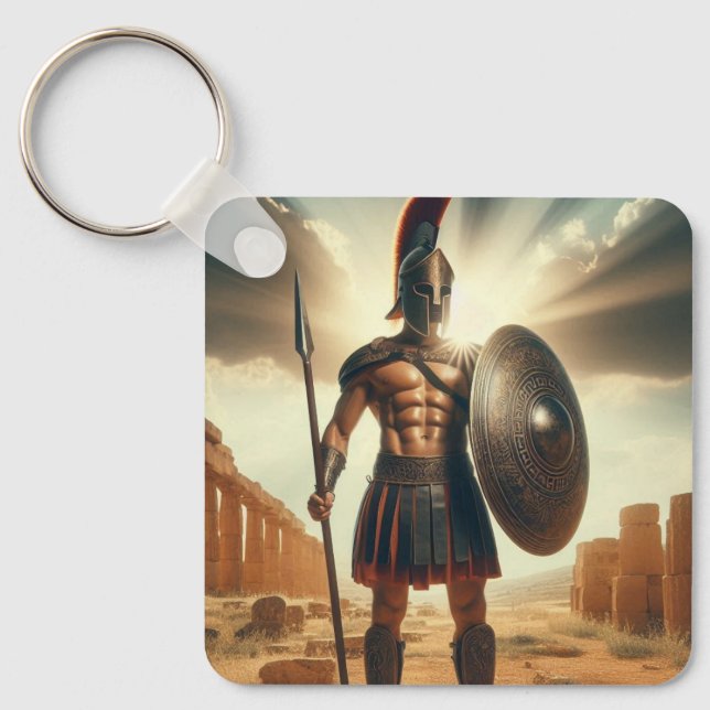 Greek Hoplite 1  Keychain (Front)