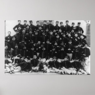 Greek Infantry Officers PhotographGreece Poster