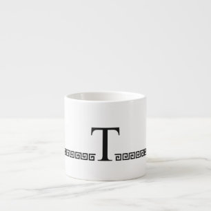 Greek Initial Espresso Cup