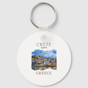 Greek Island Crete Greece Featuring Rethimno Town  Keychain