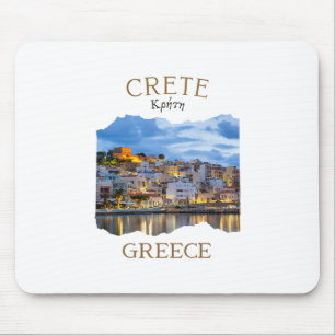 Greek Island Crete Greece Featuring Rethimno Town  Mouse Pad