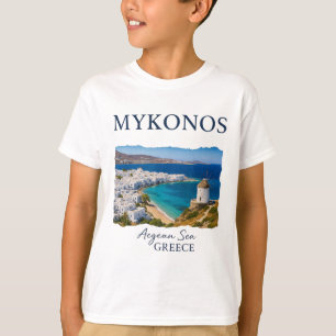 Greek Island Mykonos Vacation Travel Coastal Life  T-Shirt