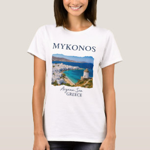 Greek Island Mykonos Vacation Travel Coastal Life T-Shirt