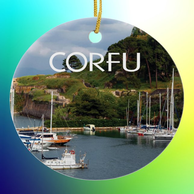 Greek Island of Corfu Photo Ceramic Ornament (Creator Uploaded)