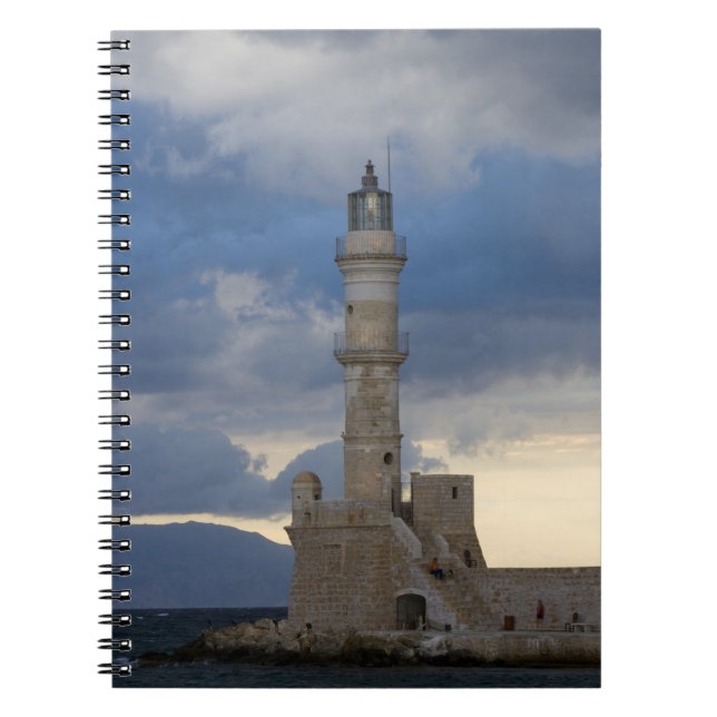 Greek Island of Crete and old town of Chania 2 Notebook (Front)
