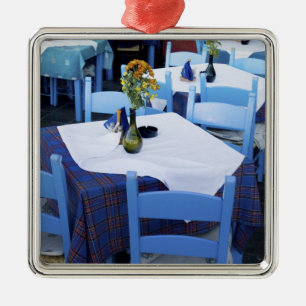 Greek Island of Crete and old town of Chania Metal Ornament